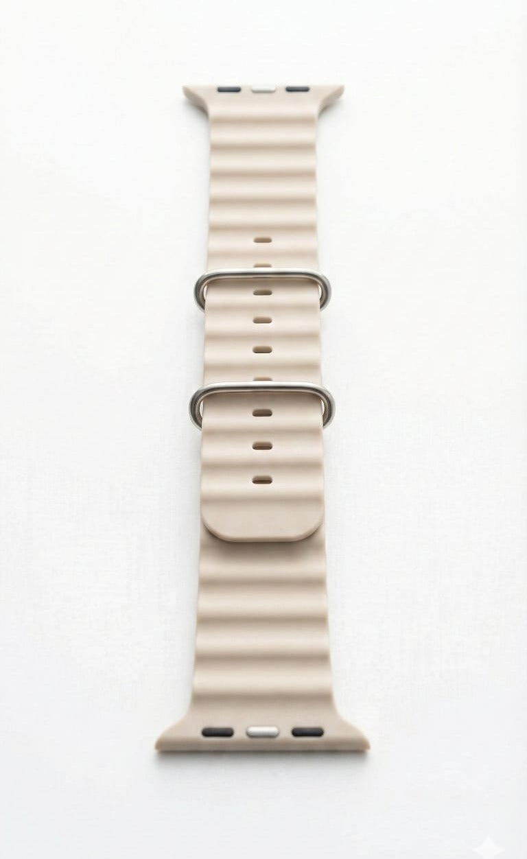 حزام ستراب من السيليكون الناعم لساعة أبل ألترا مقاس 42 ملم 44 ملم 45 ملم 49 ملم